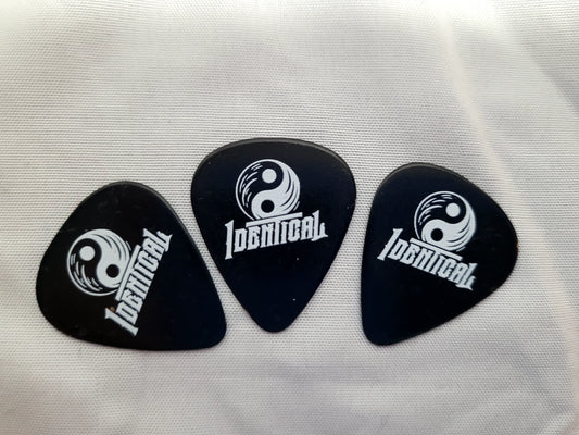 3 Pack Guitar Pick Identical Logo